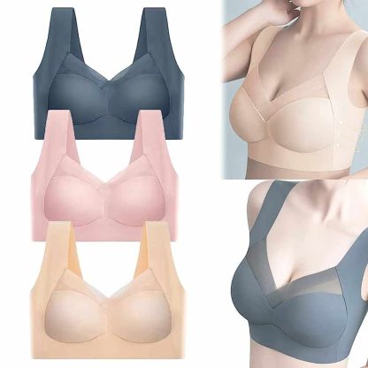 Summer Sexy Push Up Wireless Bras for Women - Fashion Deep Cup Bra Hide Back Fat