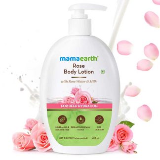 Mamaearth Rose Body Lotion with Rose Water and Milk For Deep Hydration - 400ml
