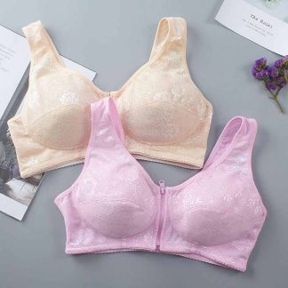 Ladies Zip Front Fastening Sports Bra