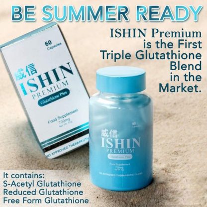 ISHIN Premium Glutathione Plus Food Supplement, 60 Capsules