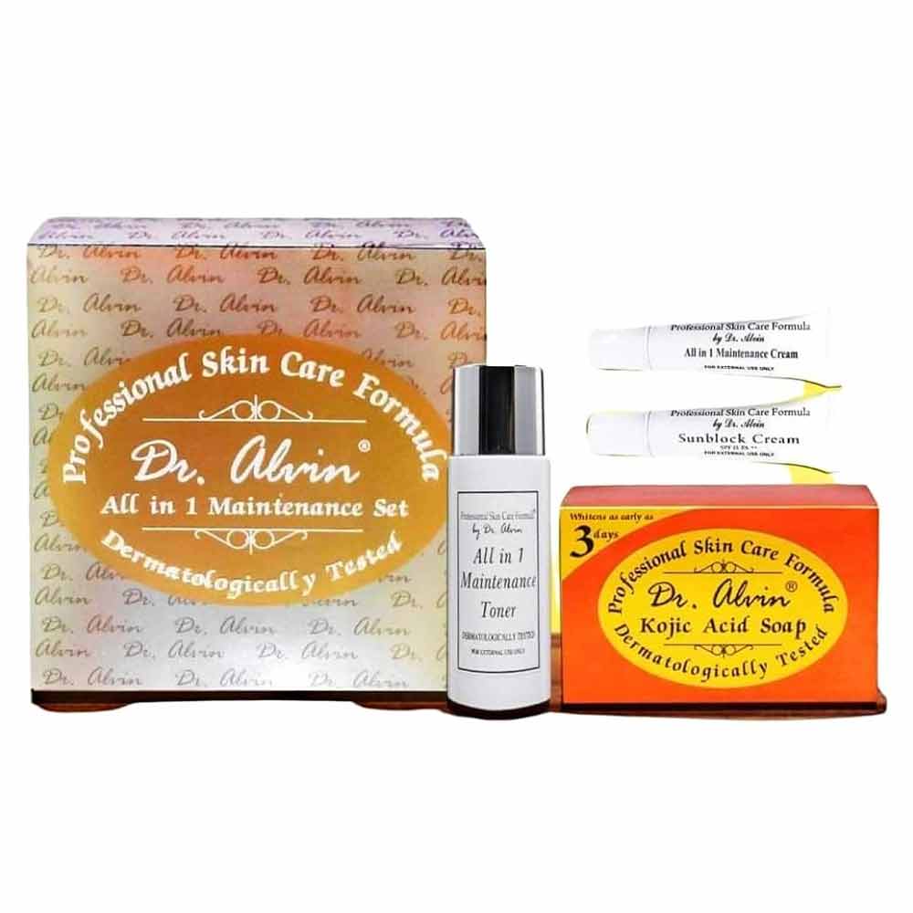 Dr Alvin All in 1 Maintenance set Professional Skin Care Formula (set
