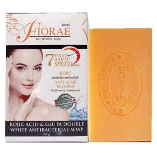 Fiorae Kojic Acid & Gluta Double White Antibacteral Soap -165g
