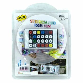 RGB LED strip with USB connection and control 10mt / LED-1313