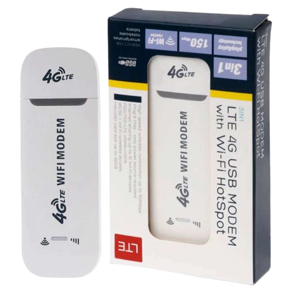 High Speed 150Mbps Modem with Wi-Fi Hotspot Dongle (Portable)