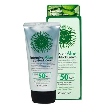 3W Clinic Intensive Aloe Sunblock Cream - 70ml