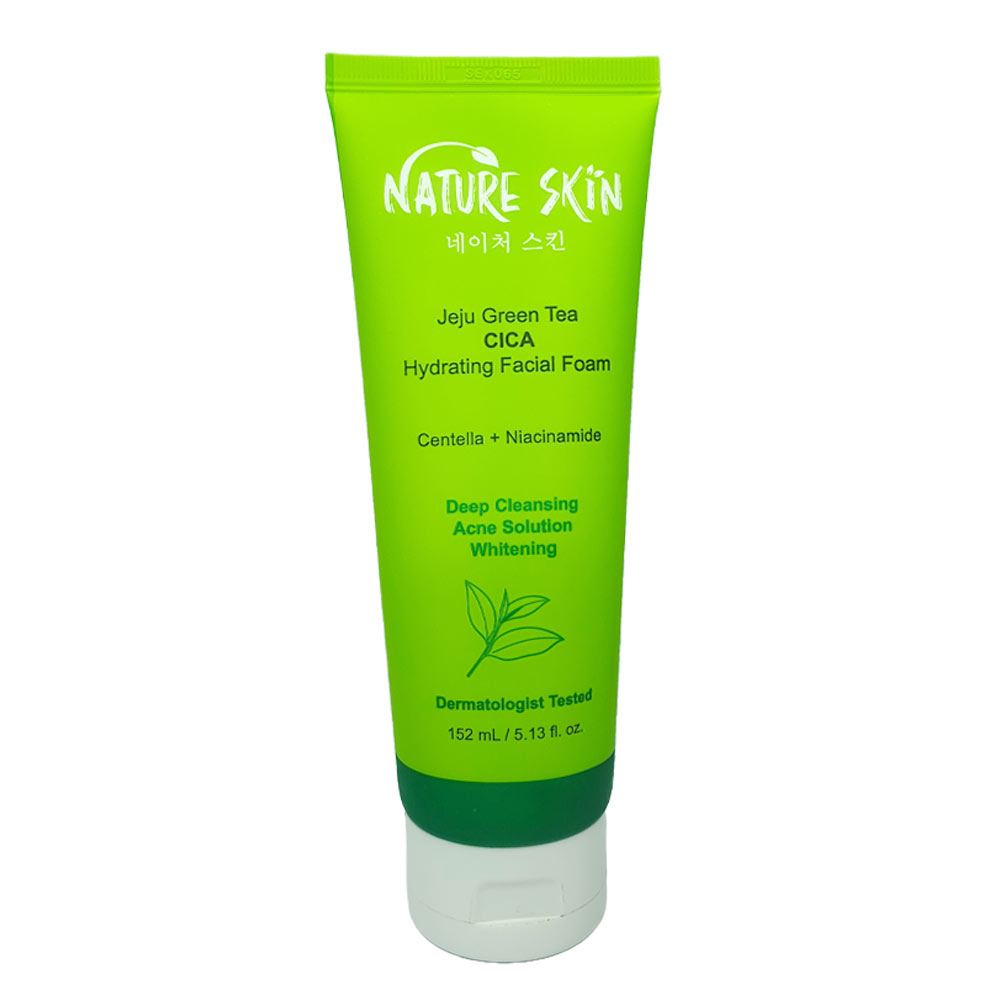 Nature Skin Jeju Green Tea CICA Hydrating Facial Foam 152ml