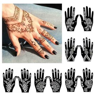 Temporary Tattoo Stencil Hand Henna DIY Body Art Sticker