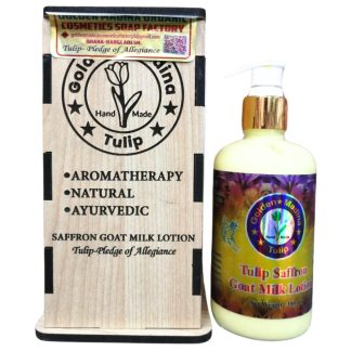 Golden Madina Tulip Handmade Saffron Goat Milk Lotion