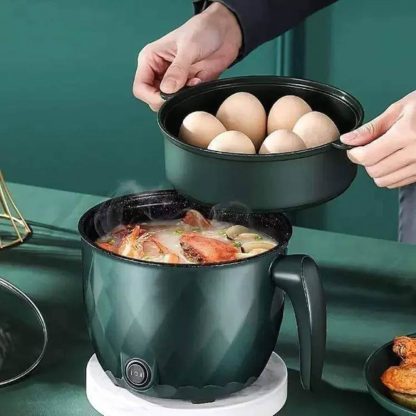 Mini Multi-functional Double Layer Electric Cooking Pot