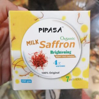 Pipasa Organic Milk Saffron Brightening Night Face Solution -150g