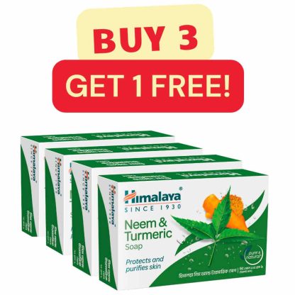Himalaya Neem & Turmeric Soap - Buy 3 Get 1 Free