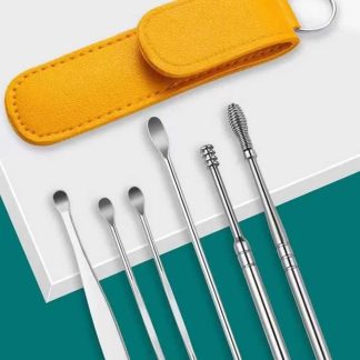 6 Piece ear Pick Set Portable ear Cleaner Set