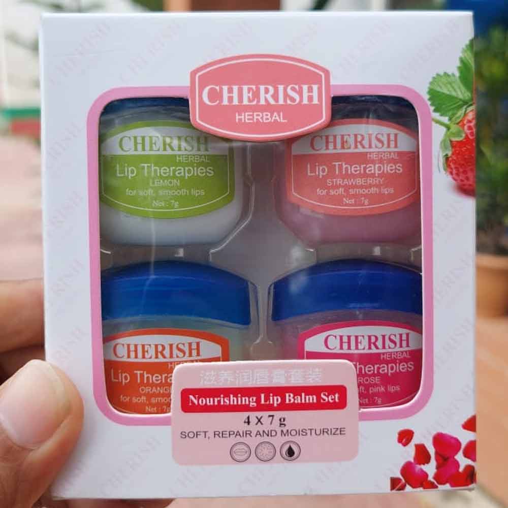 CHARISH Herbal 4Pcs Nourishing Lip Balm Set