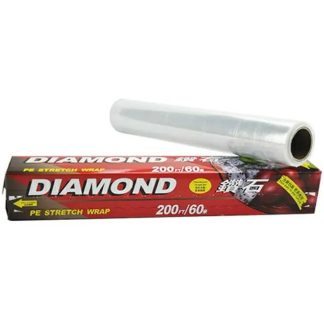 Diamond Plastic Stretch Wrapping Paper 60M Roll