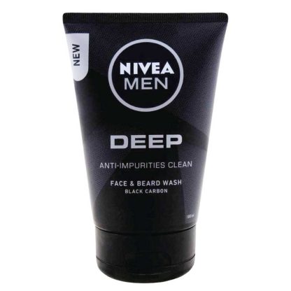 Nivea Men Deep Anti-Impurities Clean Face & Beard Wash with Black Carbon
