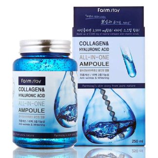 farm stay - collagen & hyaluronic acid all-in one ampoule - 250ml
