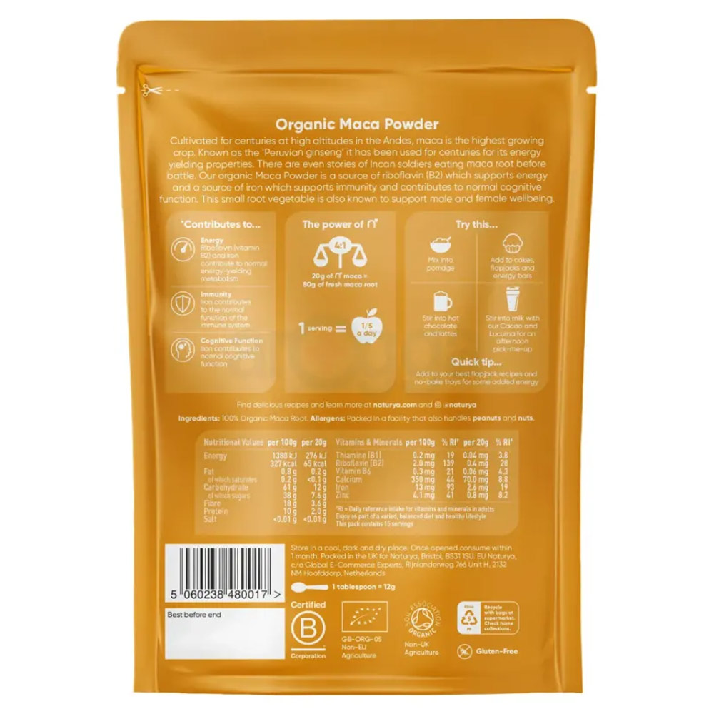 Naturya Organic Maca Powder -300g