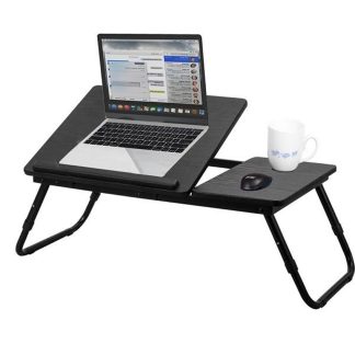 Tiltable And Foldable Double Head Laptop Table