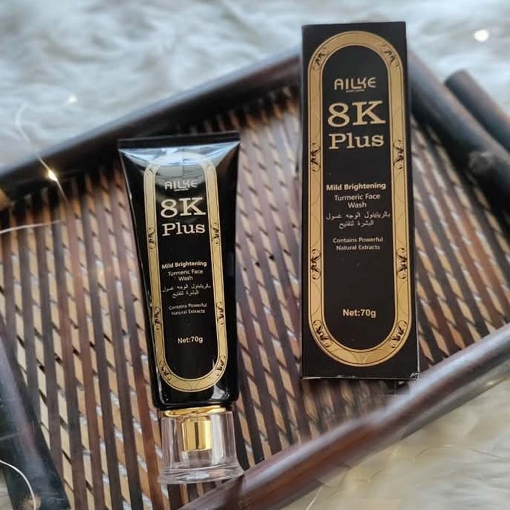 Ailke 8k Plus Mild Brightening Turmeric Face Wash