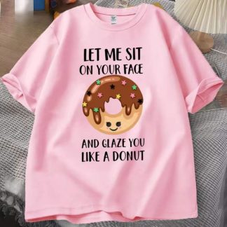 Donut Oversized Drop Shoulder T-Shirt for Women