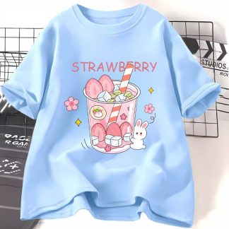 Strawberry oversize drop shoulder t-shirt