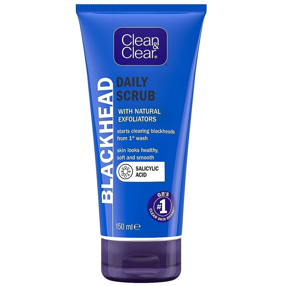 Clean & Clear Blackhead Daily Scrub with Natural Exfoliators & Salicylic Acid -150ml