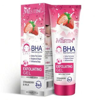 Mestin Bha Shea Strawberry & Milk 2 in 1 Exfoliating Gel