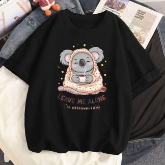 Leave Me Alone Oversized Drop Shoulder T-Shirt for Women