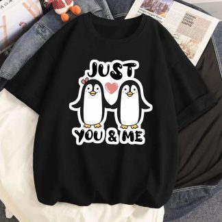 Just You & Me Oversized Drop Shoulder T-Shirt for Women