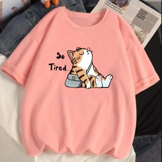 So Tired Oversized Drop Shoulder T-Shirt for Women