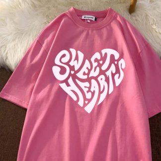 Sweet Hearts Oversize Drop Shoulder T-Shirt