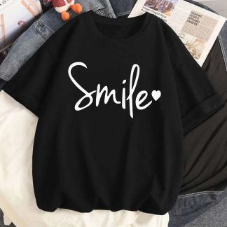 Smile Oversize Drop Shoulder T-Shirt