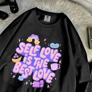 Self love is the best love Oversize Drop Shoulder T-Shirt
