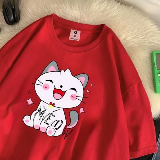 Meow Oversize Drop Shoulder T-Shirt