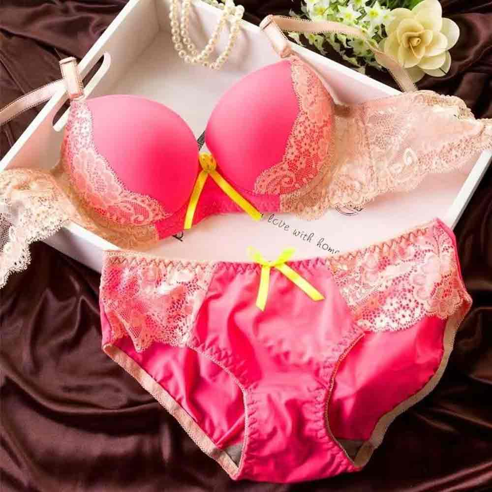 Hot Women's Underwear Lace Embroidery Bra Sets