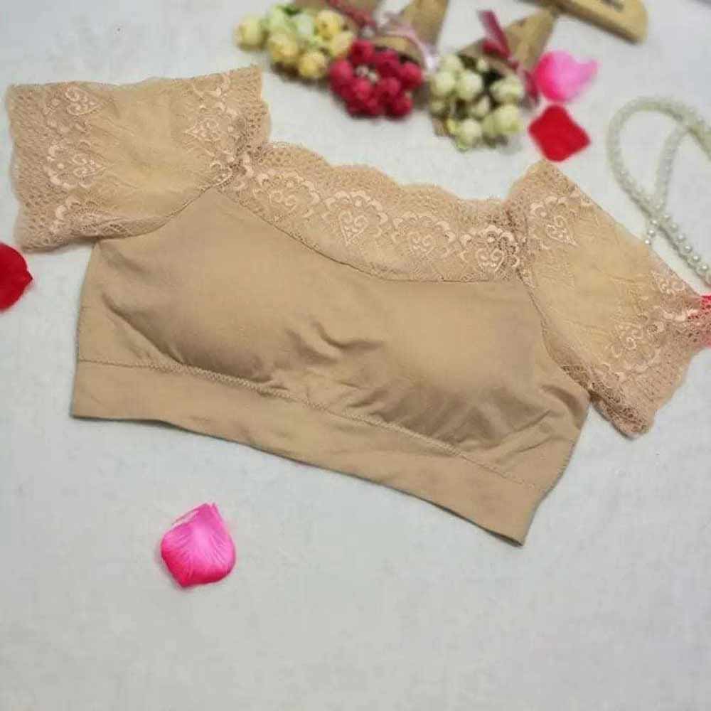 Women Intimates Sexy Tube Tops Underwear Short Sleeve Crop Bra