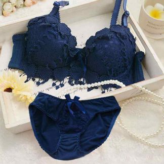Floral Lace Bra Penty Set for Women