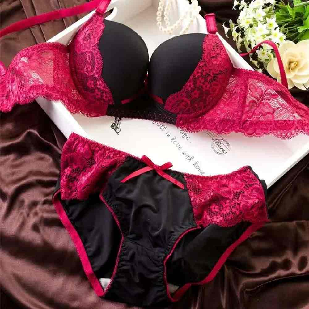 Hot Women's Underwear Lace Embroidery Bra Sets