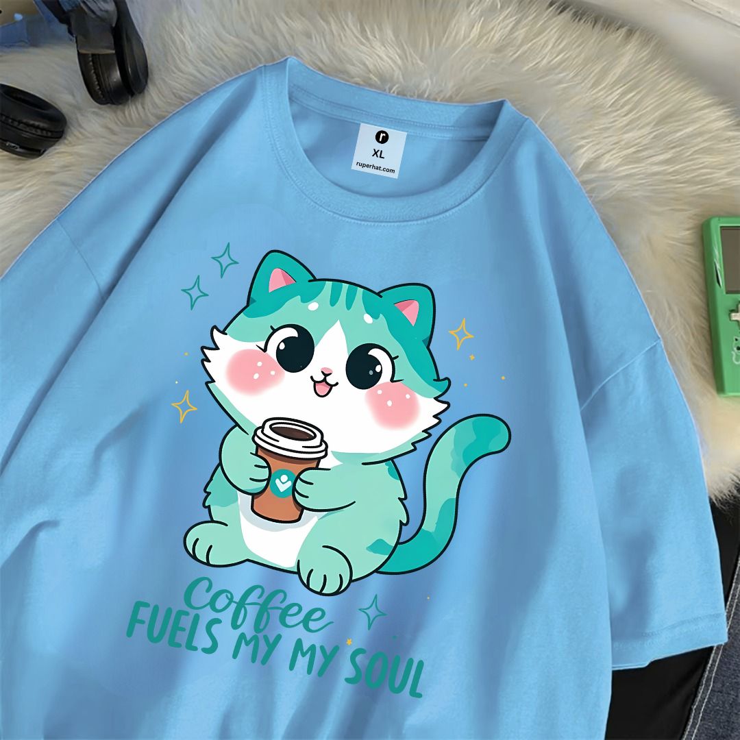 Coffee Fuels My My Soul Oversize T-Shirt