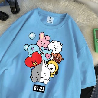 BTS BT21 Oversize Drop Shoulder T-Shirt