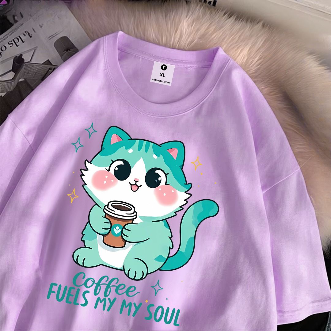 Coffee Fuels My My Soul Oversize T-Shirt