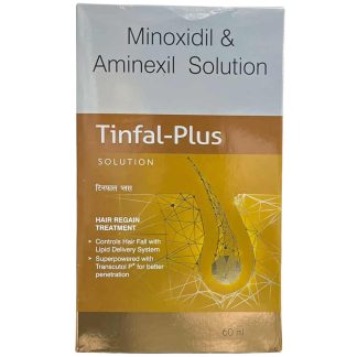 Tinfal Plus Solution minoxidil 5% for hair growth treatment - 60 ml