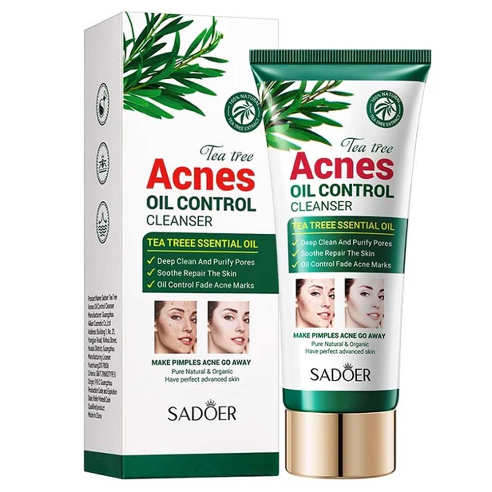 Sadoer Tea Tree Acne Oil Control Facial Cleanser -100g