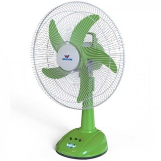 Walton Rechargeable Table Fan 14 WRTF14A Green - 1