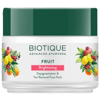 Biotique Fruit Brightening Depigmentation and Tan Removal Face Pack - 75gm