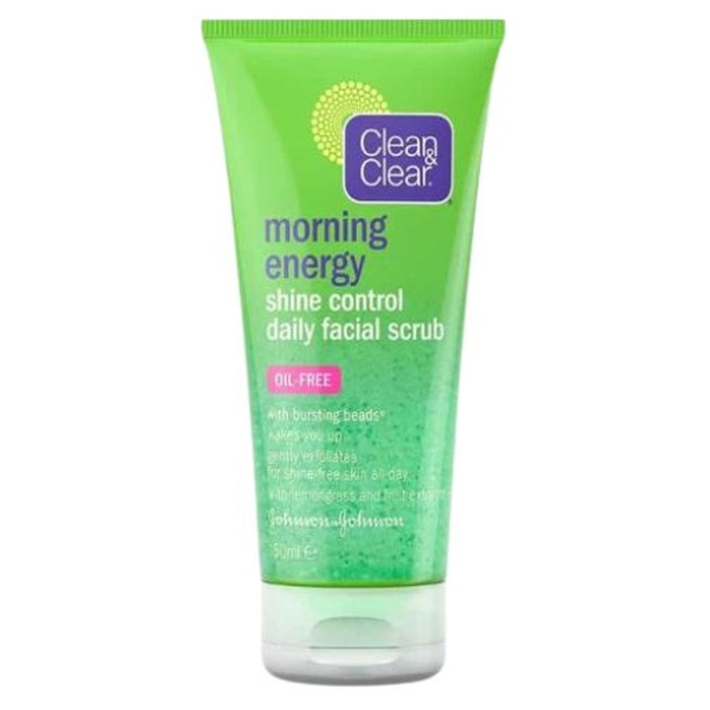 Clean & Clear Morning Energy Shine Control Daily Facial Scrub -150ml