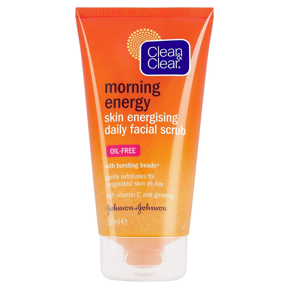 Clean & Clear Morning Energy Skin Energizing Oil Free Daily Facial Scrub -150ml