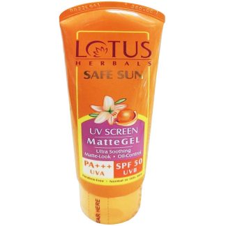 Lotus Herbal Safe Sun UV Screen Matte Gel Sunscreen SPF 50 PA+++ 50g