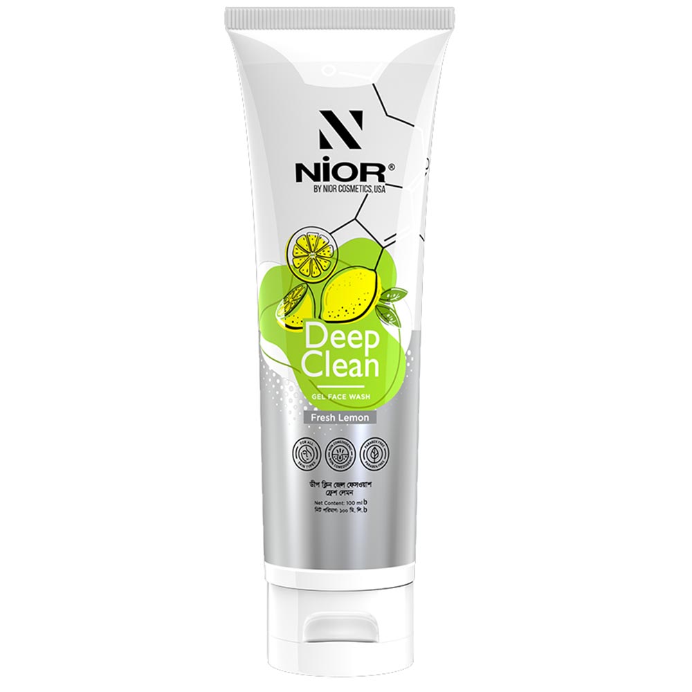 Nior Deep Clean Gel Face Wash Fresh Lemon -100ml