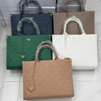 Prada Leather Symbole Tote Bag